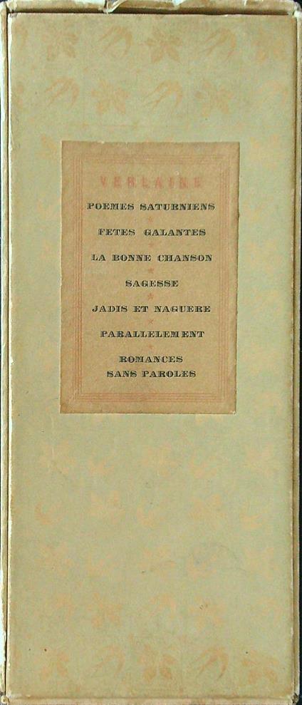 Verlaine 7 voll. - Paul Verlaine - copertina