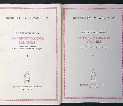 Hypnerotomachia poliphili 2 voll. - Francesco Colonna - copertina
