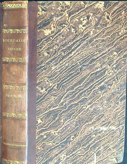 Opere Bourdaloue Sermoni 5-6 - Angelo Peri - copertina