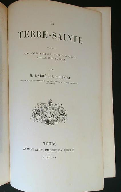 La Terre-Sainte - J. J. Bourassè - copertina