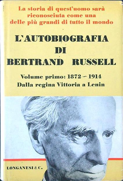 L' autobiografia di Bertrand Russell vol. I - copertina