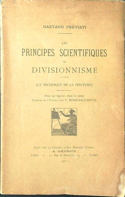 Les principes scientifiques du Divisionnisme - Gaetano Previati - copertina