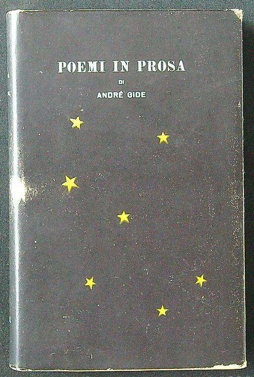 Poemi in prosa - Andrè Gide - copertina