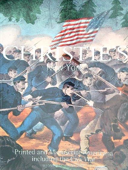 Printed and Manuscript Americana Including the Civil War. 9 june 2004 - copertina