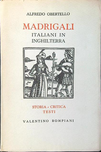 Madrigali italiani in Inghilterra - Alfredo Orbetello - copertina