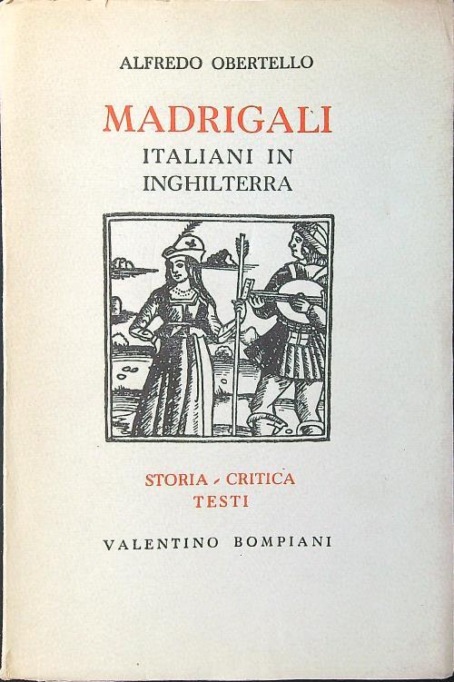 Madrigali italiani in Inghilterra - Alfredo Orbetello - copertina