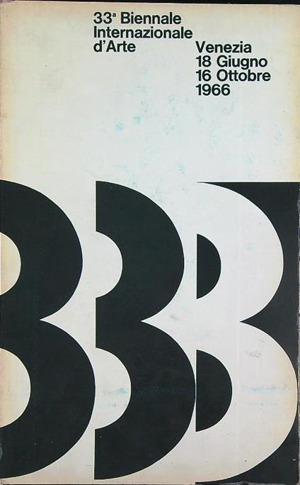 33 biennale internazionale d'arte Venezia 1966 - copertina