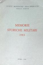 Memorie storiche militari 1983