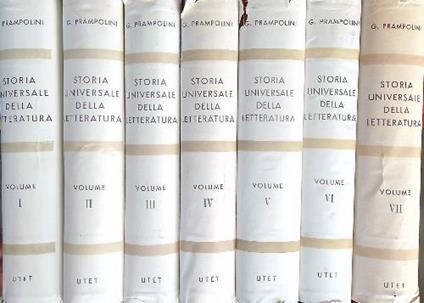 Storia Universale della Letteratura. 7vv - Giacomo Prampolini - copertina