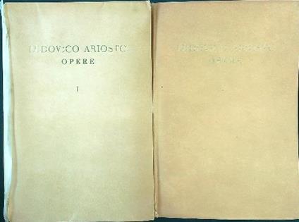 Opere 2 voll. - Ariosto - copertina