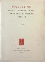 Bollettino dell'atlante lessicale degli antichi volgari italiani 1/2008