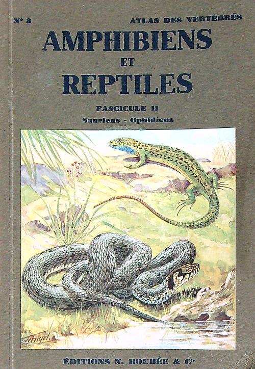 Reptiles et amphibiens. Fascicule II : sauriens - ophidiens - Fernand Angel - copertina
