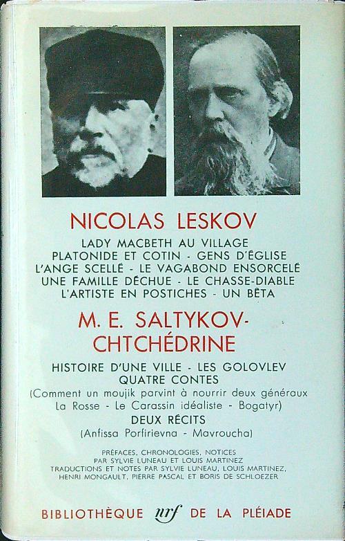 Oeuvres - Leskov - copertina
