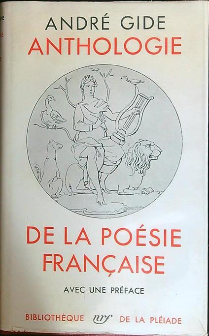 Anthologie de la poesie francaise - Andrè Gide - copertina