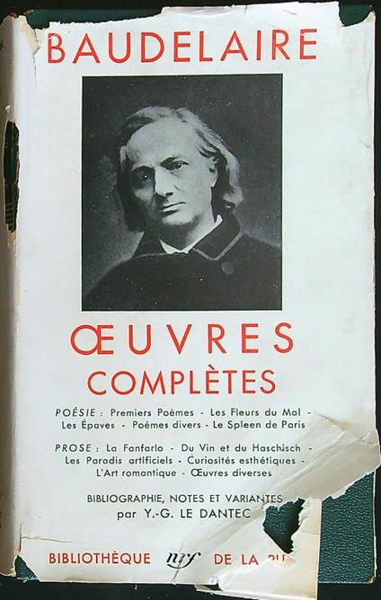 Oeuvres completes - Baudelaire - copertina