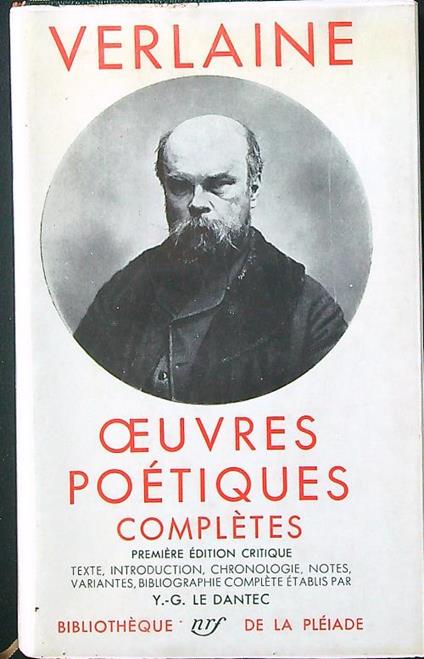 Oeuvres poetiques - Verlaine - copertina