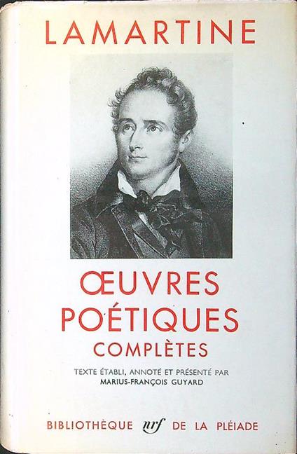 Oeuvres poetiques completes - Lamartine - copertina