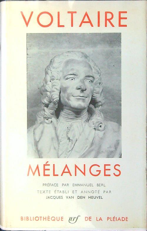 Melanges - Voltaire - copertina