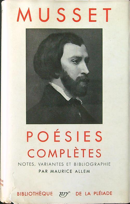Poesies completes - Musset - copertina