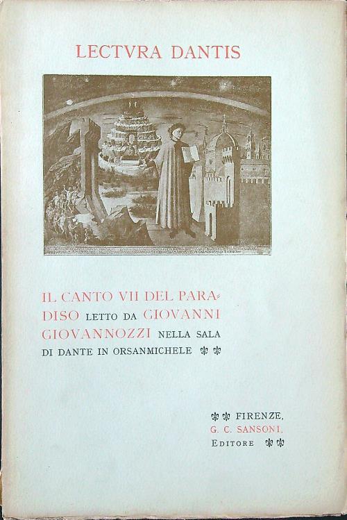 Lectura Dantis: il canto VII del Paradiso - Giovanni Giovannozzi - copertina