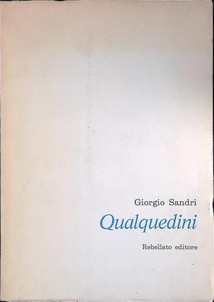 Qualquedini - Giorgio Sandri - copertina