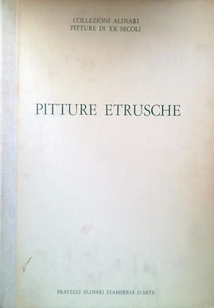 Pitture etrusche. 12 tavole - copertina
