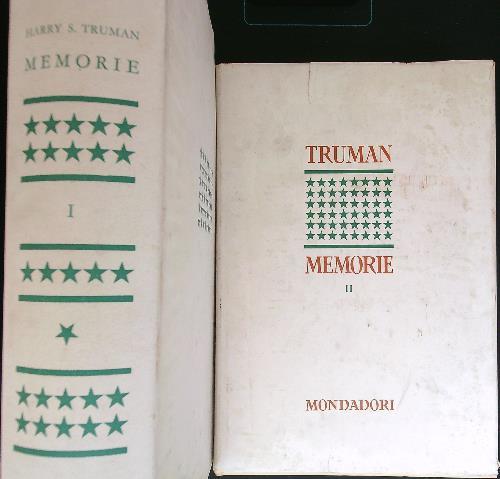 Memorie 2 voll. - Harry S. Truman - copertina