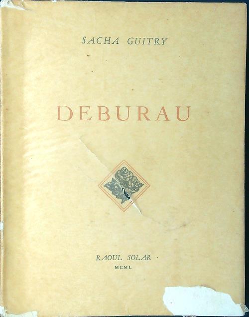 Deburau - Sacha Guitry - copertina