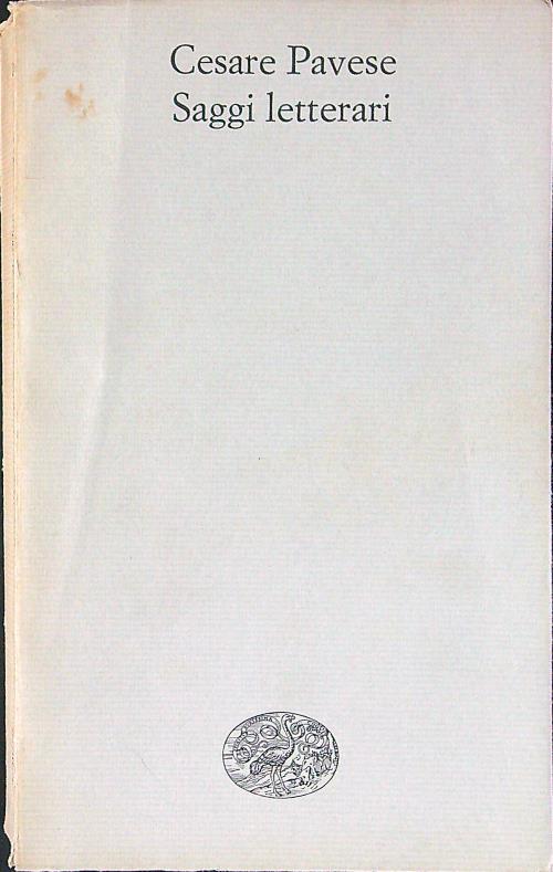 Saggi letterari - Cesare Pavese - copertina