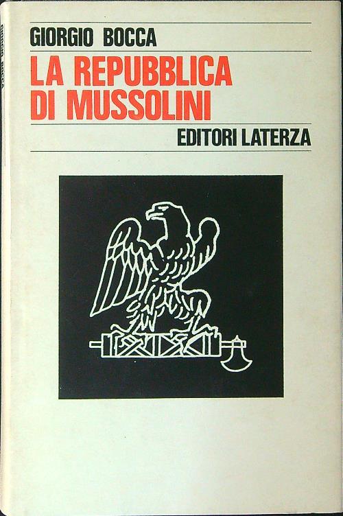 La  Repubblica di Mussolini - Giorgio Bocca - copertina