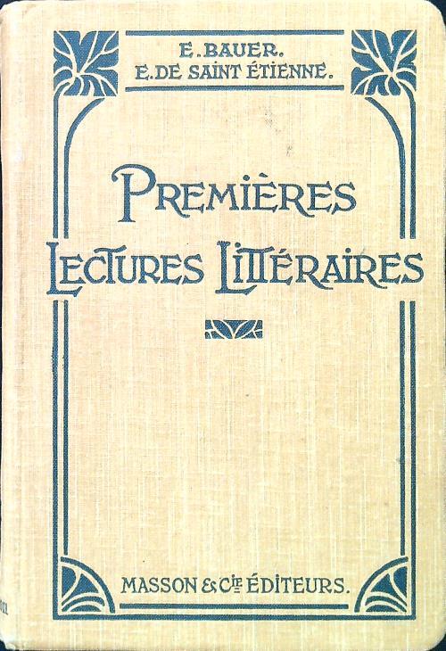 Premieres Lectures Litteraires - Eugene Bauer - copertina