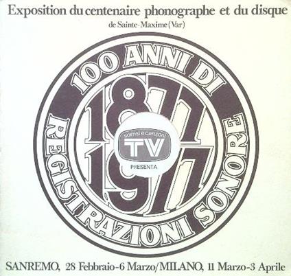 Exposition du centenaire phonographe et du disque de Sainte-Maxime - copertina