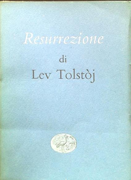 Resurrezione - Lev Tolstoj - copertina