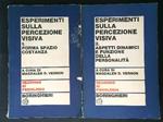 Esperimenti sulla percezione visiva 2 vv