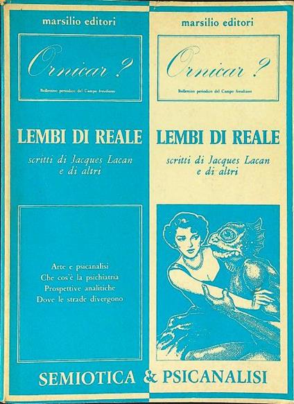 Ornicar? Lembi di reale - copertina