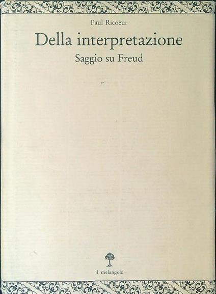 Dalla interpretazione - Paul Ricoeur - copertina