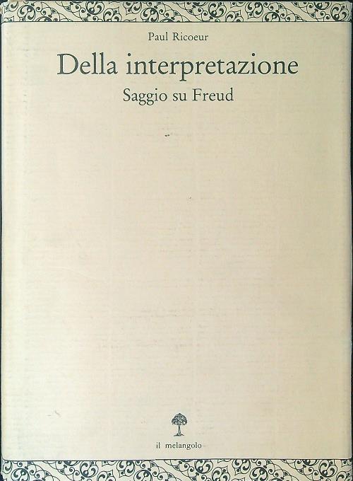 Dalla interpretazione - Paul Ricoeur - copertina