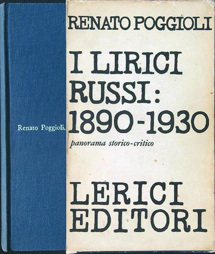 I lirici russi 1890-1930 - Renato Poggioli - copertina
