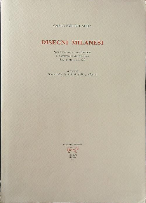 Disegni milanesi - Carlo E. Gadda - copertina