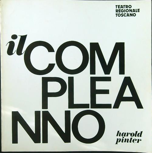 Il compleanno - Harold Pinter - copertina