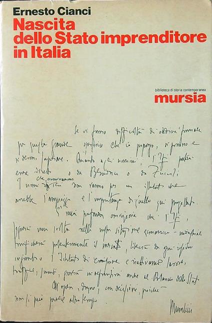 Nascita dello Stato imprenditore in Italia - Ernesto Cianci - copertina