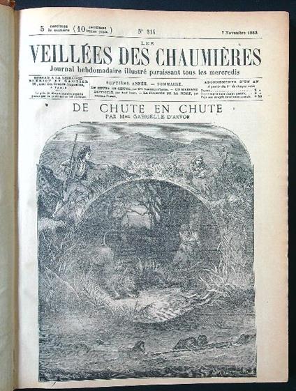 Veillees des Chaumieres raccolta da n. 314 nov. 1883 a n. 365 ott. 1884 - copertina