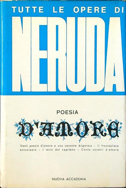 Poesia d'amore - Pablo Neruda - copertina