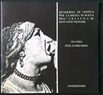 Quaderno di critica per la messa in scena dell'Arialda di Giovanni Testori