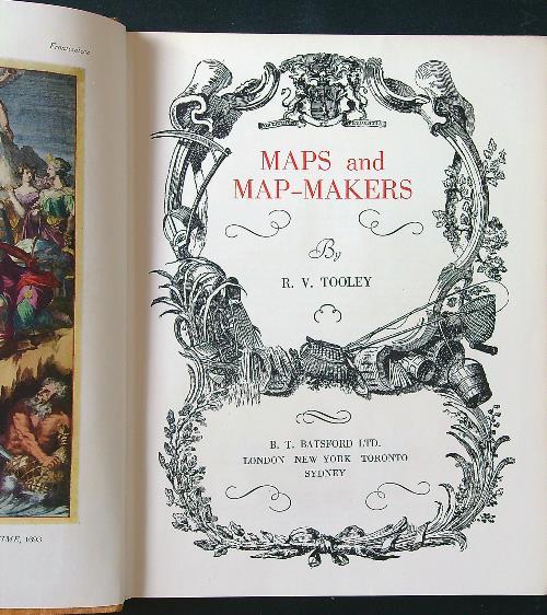 Maps and Map-Makers - R. V. Tooley - copertina