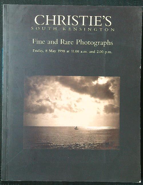 Christie's South Kensington 1998 Fine and Rare Photographs - copertina