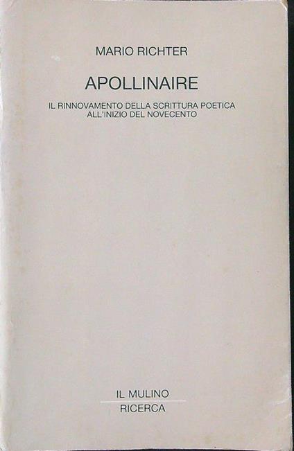 Apollinaire - Mario Richter - copertina