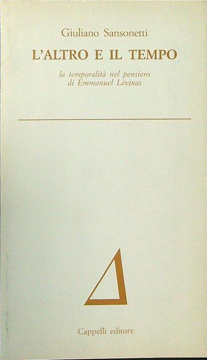 L' altro e il tempo - Giuliano Sansonetti - copertina