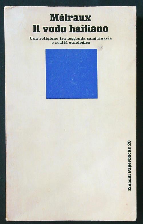 Il vodu haitiano - Alfred Metraux - copertina