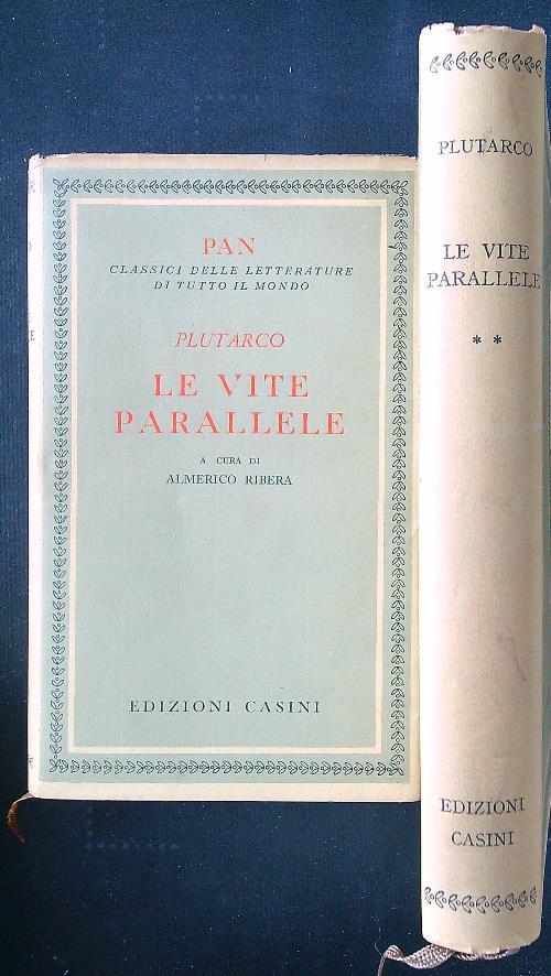 Le vite parallele 2 voll. - Plutarco - copertina